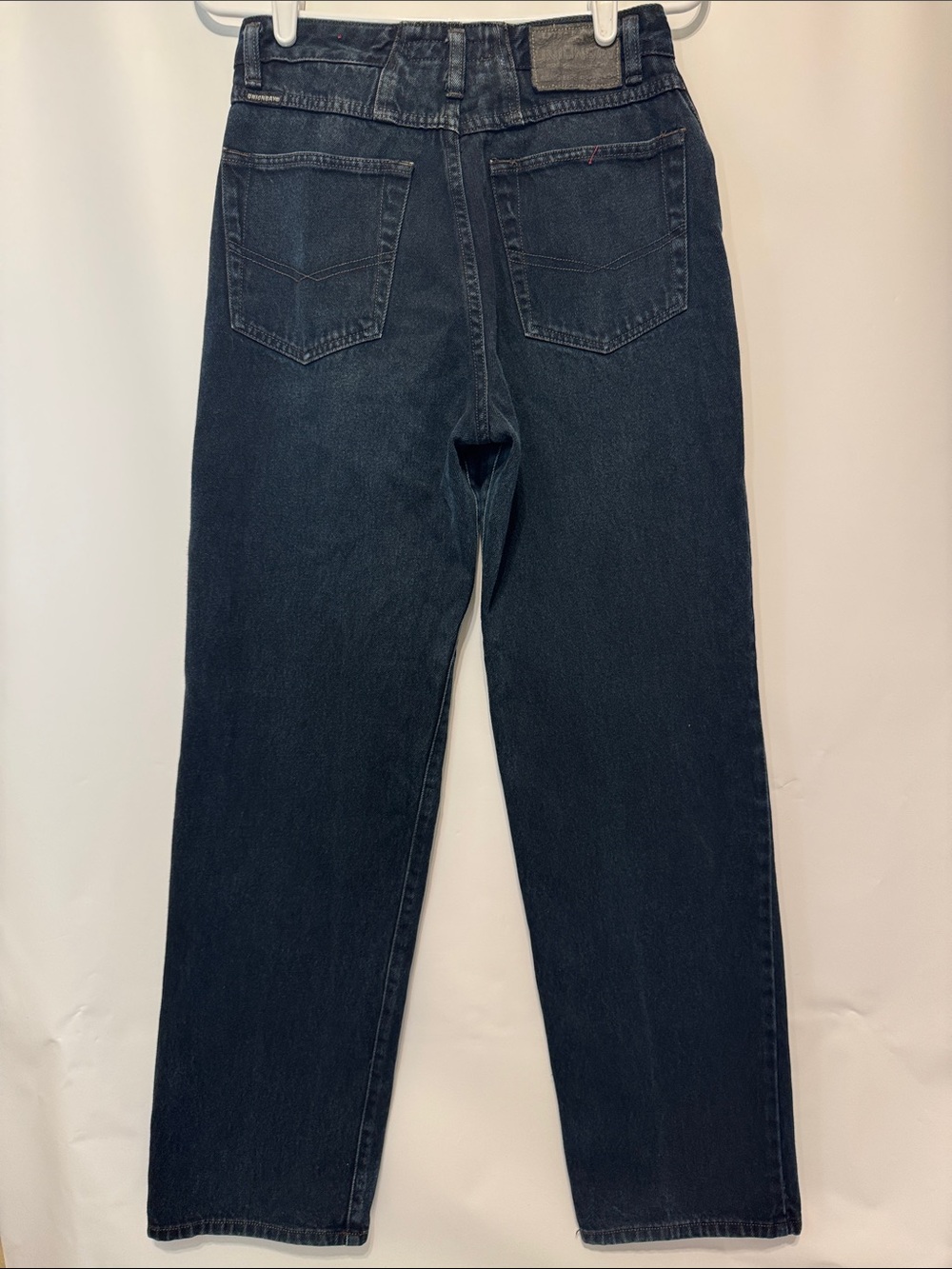 Vintage 90s UNIONBAY Black High Waisted Mom Jeans Size 7 Straight Tapered Leg